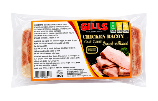 GILLS CHICKEN BACON 200G