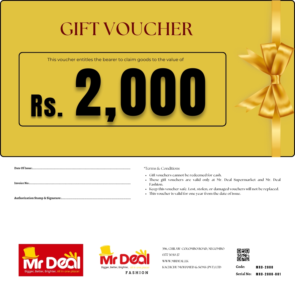 Gift Vouchers Rs.2 000/-