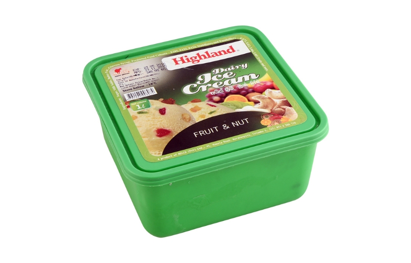HIGHLAND FRUIT & NUT ICE CREAM 1L