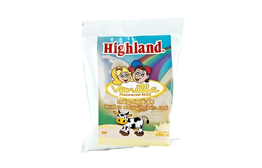 HIGHLAND VANILA FLAVOURED MILK 180ML