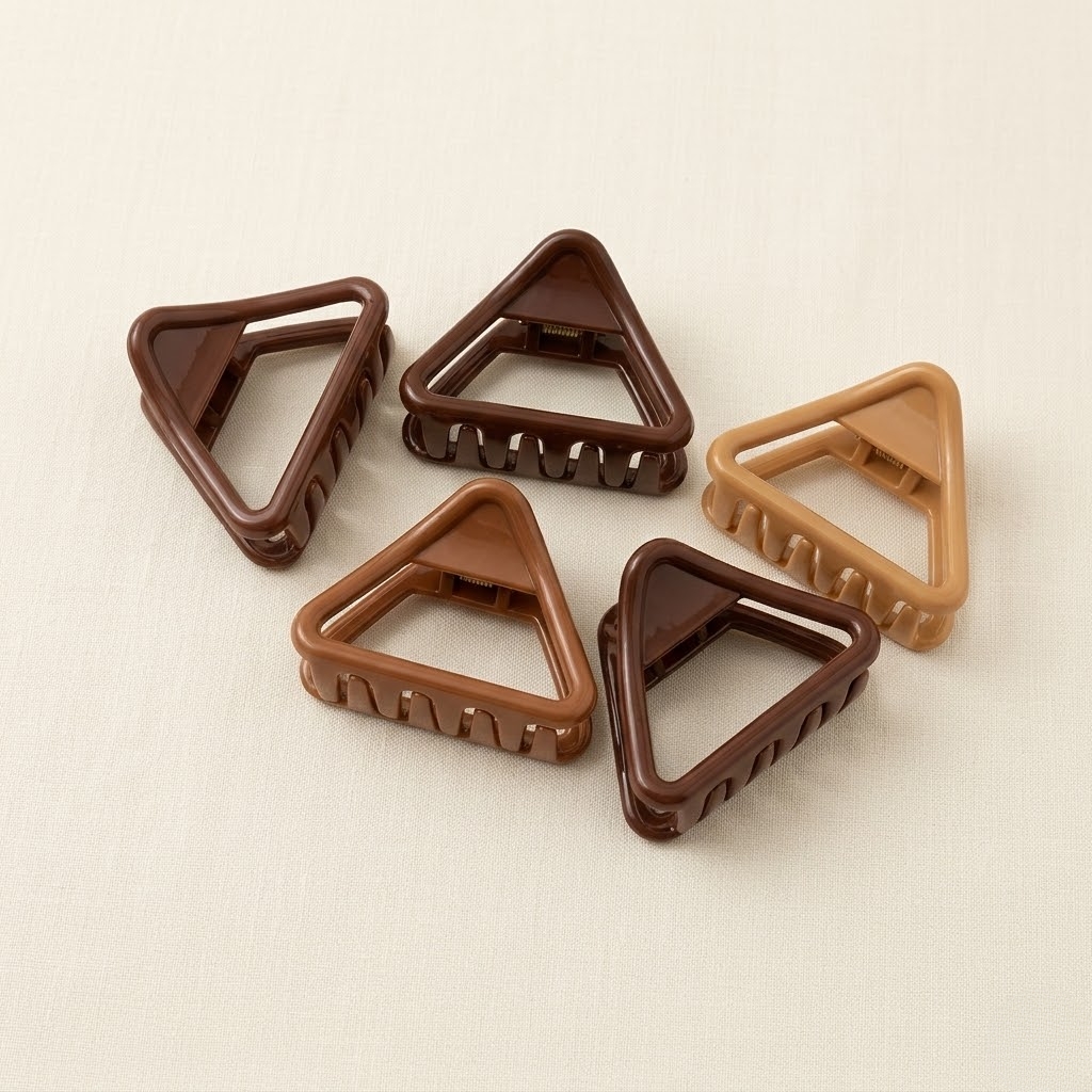 HOLLOW TRIANGLE HAIR CLAW CLIP