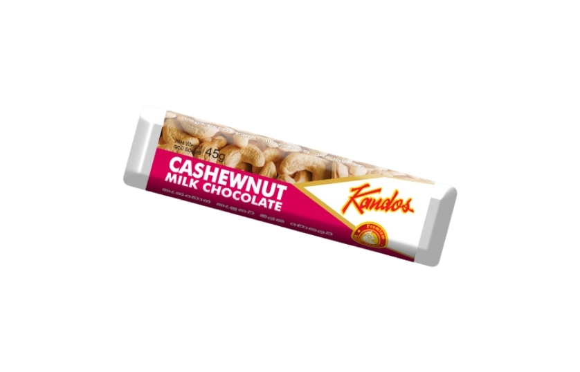 KANDOS CASHEWNUT MILK CHOCOLATE BAR 45G
