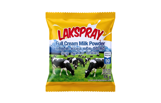 LAKSPRAY FULL CREAM MILK POWDER 18G