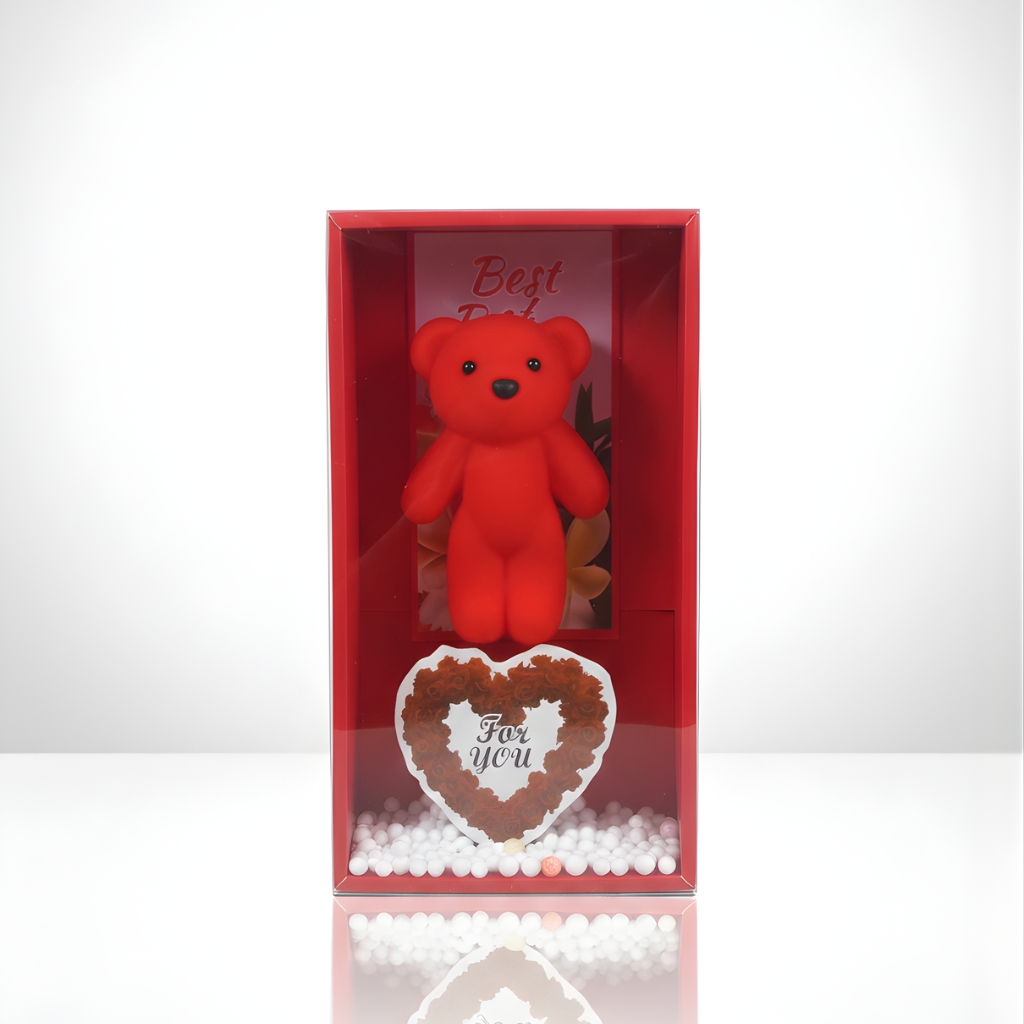 LARGE RED BEAR BOX