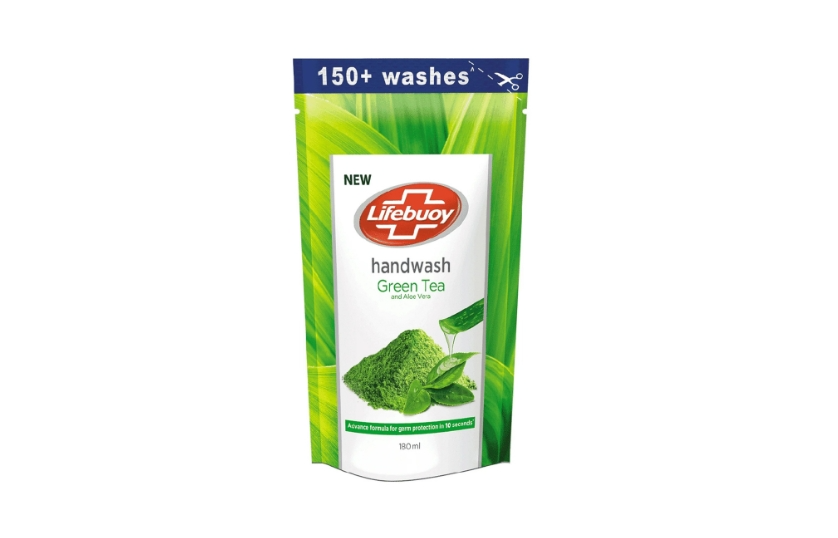 LIFEBUOY HAND WASH GREEN TEA AND ALOE VERA 180ML