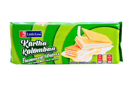 LITTLE LION KARATHA KOLOMBAN FLAVOURED WAFERS 400G