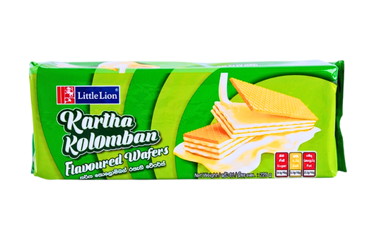 LITTLE LION KARTHA KOLOMBAN FLAVOURED WAFERS 225G