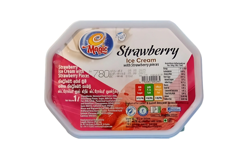 MAGIC FRESH STRAWBERRY ICE CREAM 1L