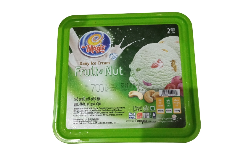 MAGIC FRUIT & NUT ICE CREAM 2L MAGIC FRUIT & NUT ICE CREAM  2L