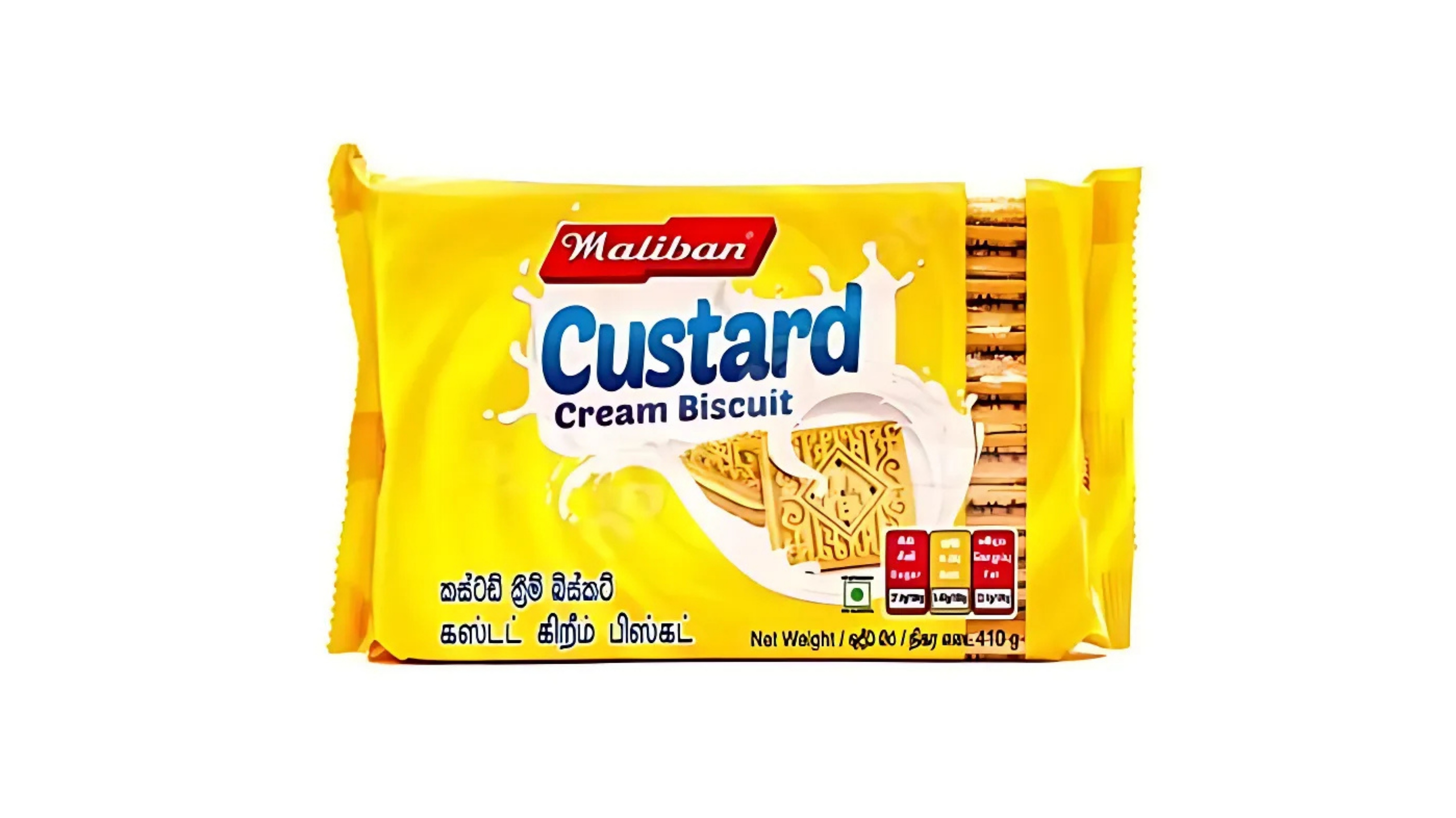 MALIBAN CUSTARD CREAM BISCUITS 410G