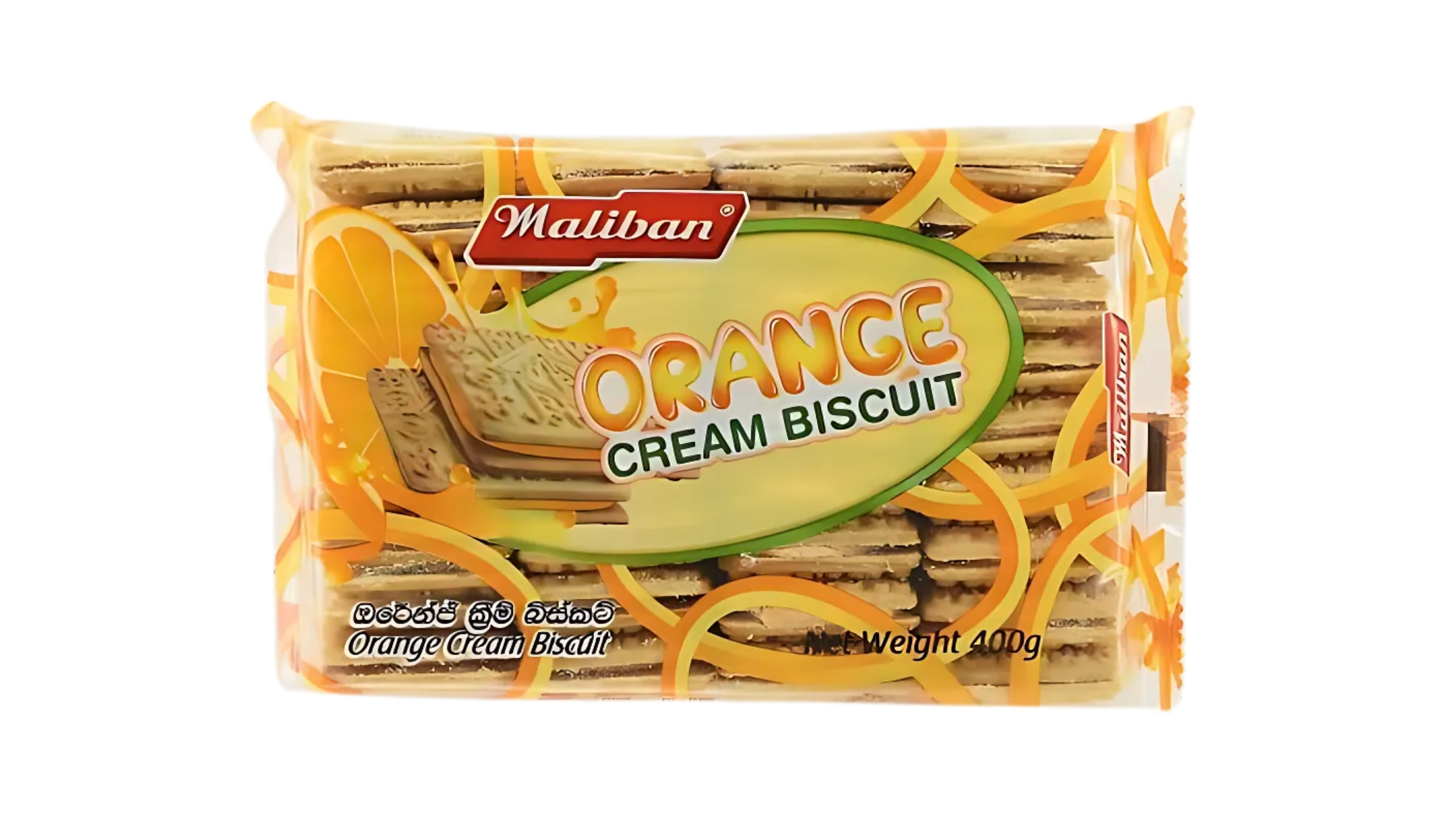 MALIBAN ORANGE CREAM BISCUITS 410G