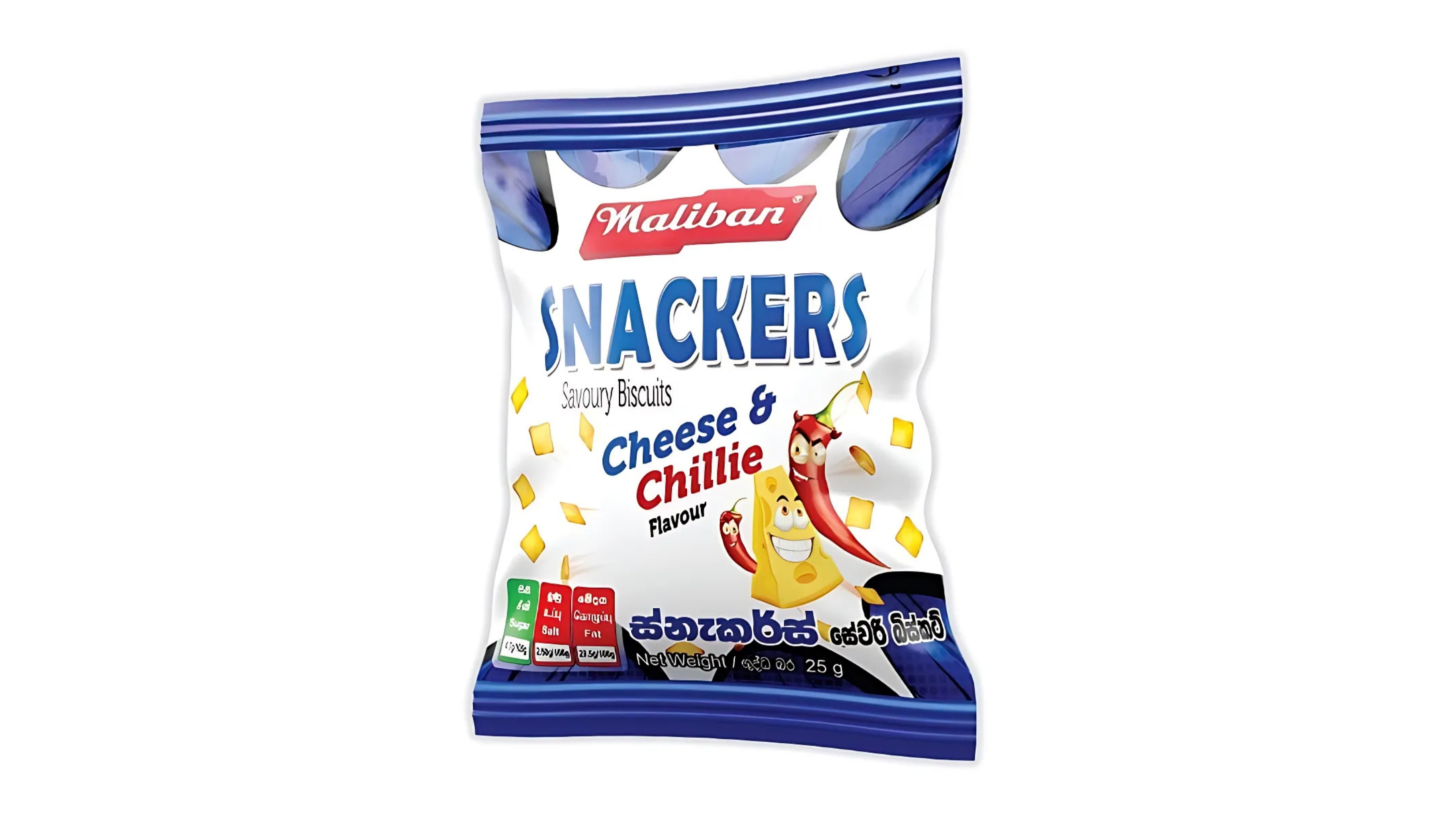 MALIBAN SNACKERS CHEESE & CHILLIE FLAVOUR 25G