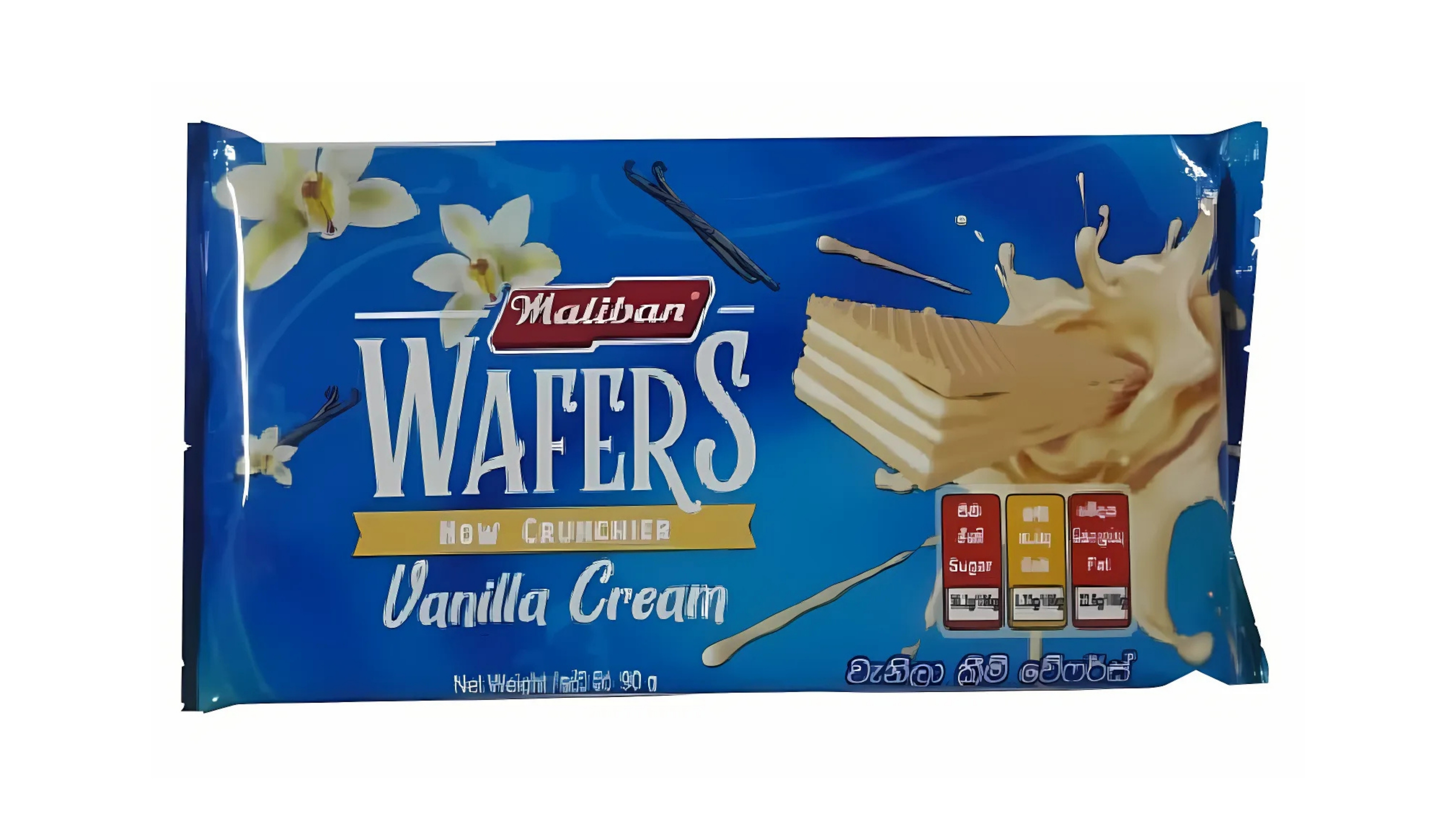 MALIBAN WAFERS VANILLA CREAM 90G