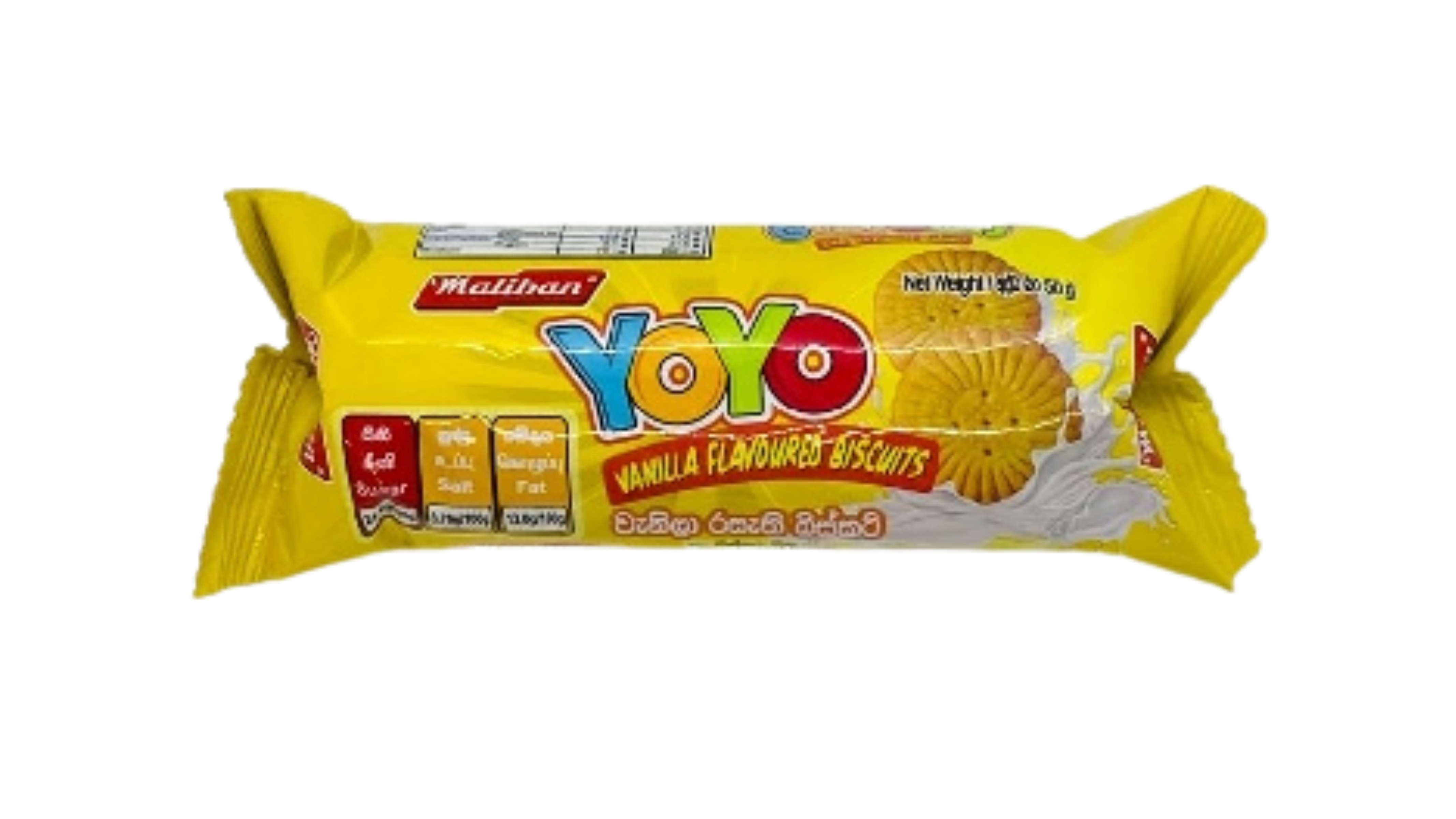 MALIBAN  YOYO VANILLA  BISCUITS 50G