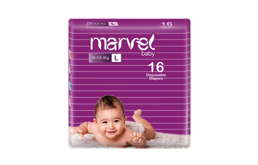 MARVEL BABY DIAPERS 16 L