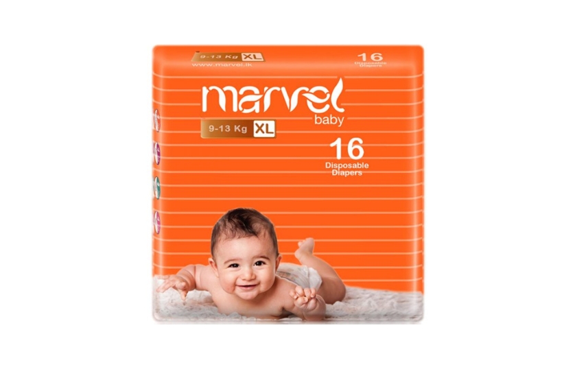 MARVEL BABY DIAPERS 16 XL