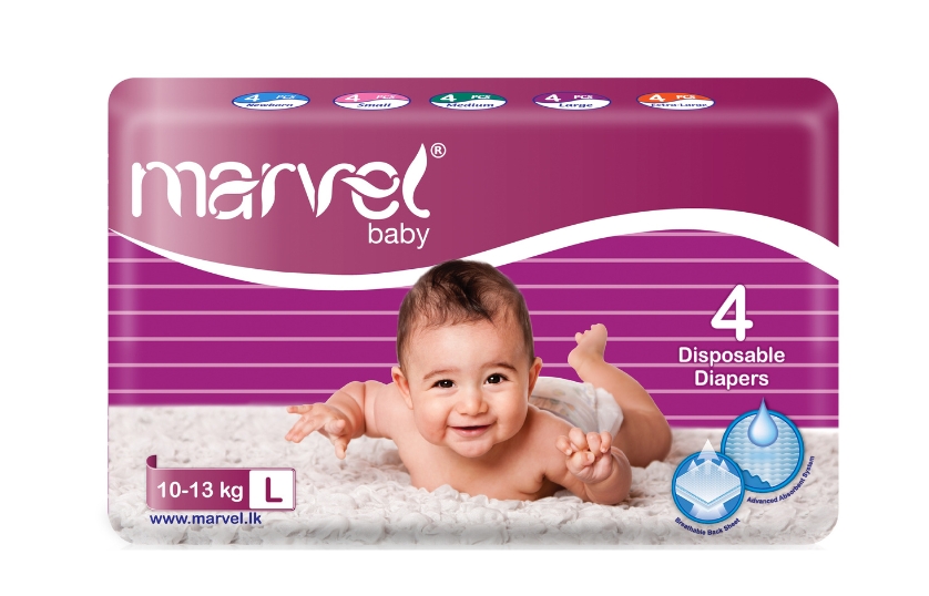 MARVEL BABY DIAPERS 4 LARGE