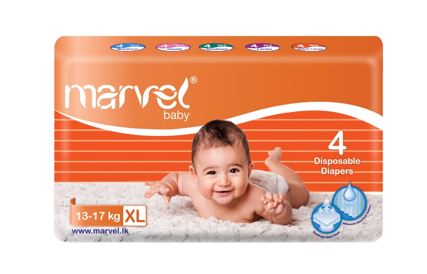 MARVEL BABY DIAPERS 4 XL