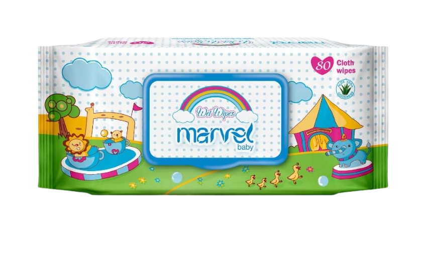 MARVEL BABY WET WIPES 80PCS