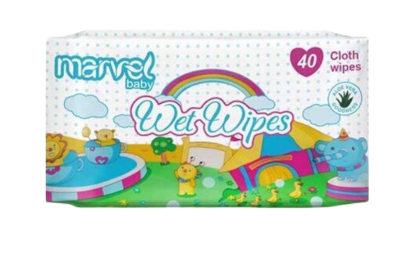 MARVEL  BABAY WET WIPES 40 PCS