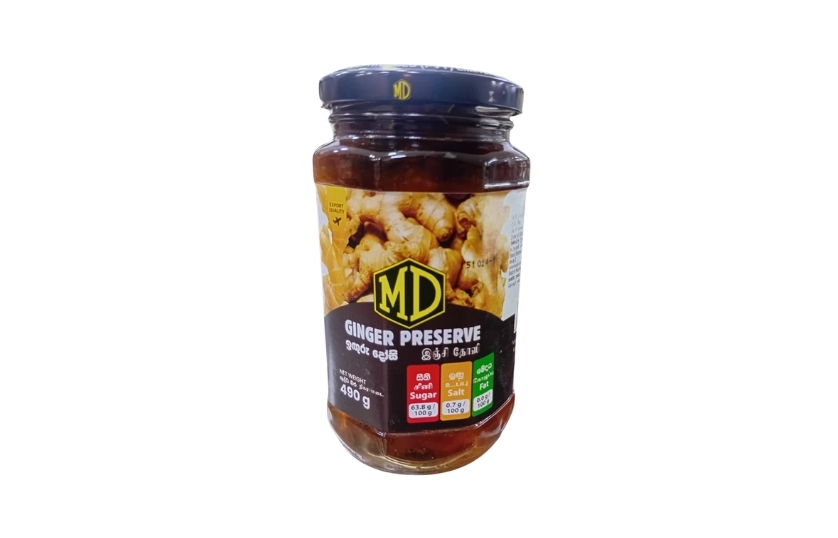 MD GINGER PRESERVE 490G