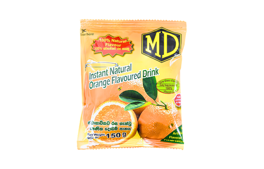 MD INSTANT NATURAL ORANGE FLAVOURED DRINK 150G