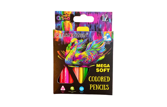 MEGA SOFT COLORED PENCILS - 12