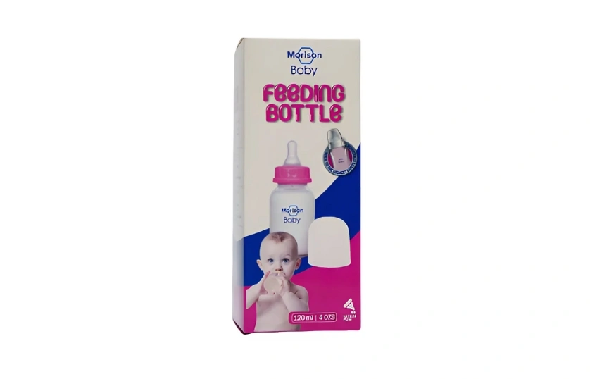 MORISON BABY FEEDING BOTTLE PINK 120ML