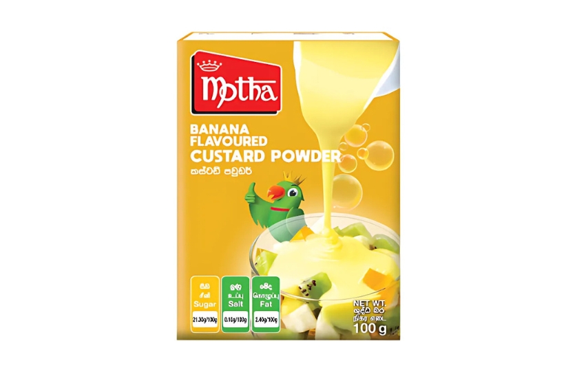 MOTHA BANANA FLAVOURED CUSTARD POWDER 100G