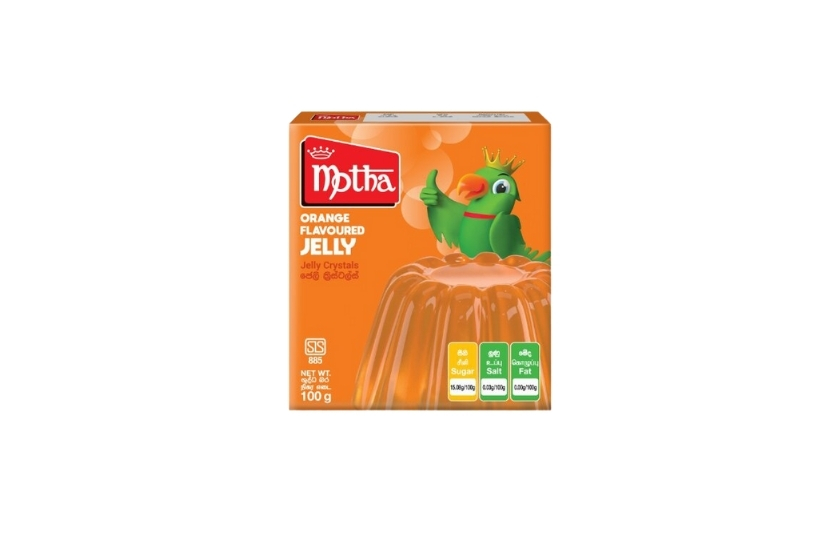 MOTHA ORANGE FLAVOURED JELLY 100G
