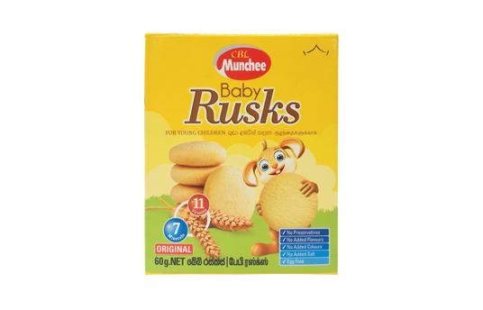 MUNCHEE BABY RUSKS ORIGINAL 60G