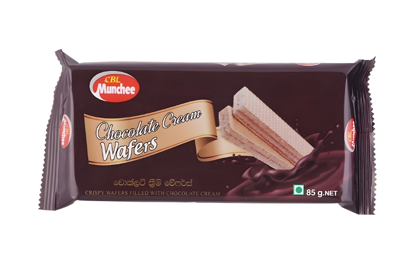 MUNCHEE CHOCOLATE CREAM WAFERS 85G