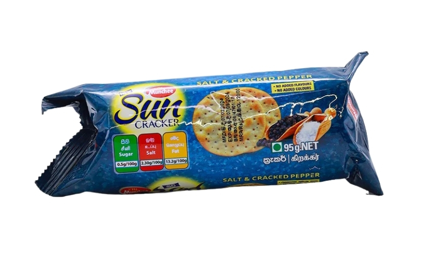 MUNCHEE SUN CRACKER SALT & PEPPER 95G