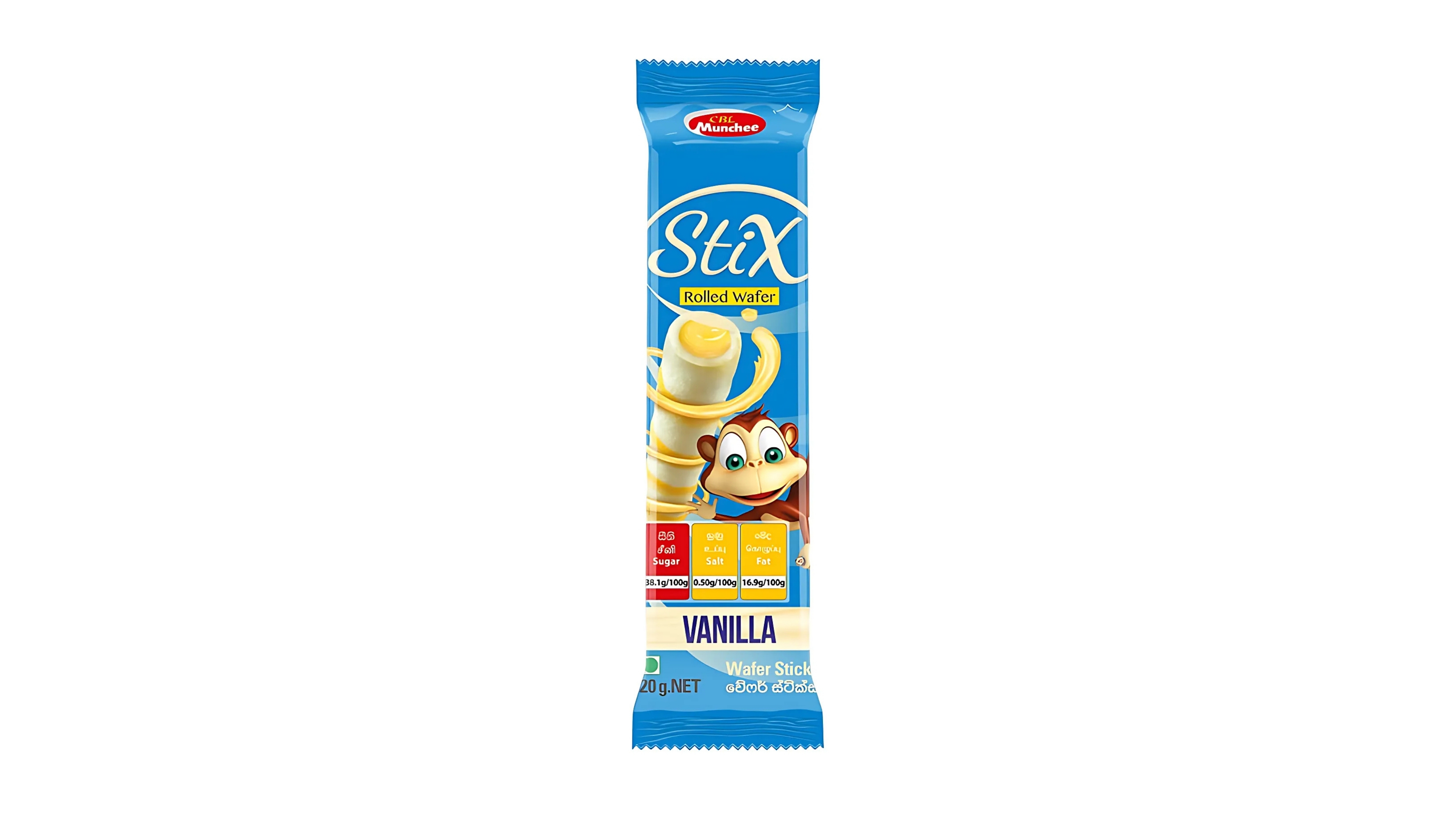 MUNCHEE VANILLA WAFER STIX 20G