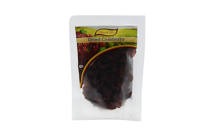 NATURES LOVE DRIED CANBERRIES 100G