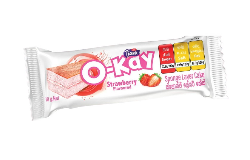 O-KAY STRAWBERRY CAKE 18G