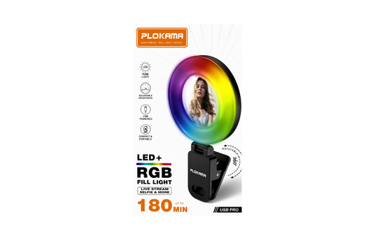 PLOKAMA LED+ RGB FILL LIGHT 180MIN