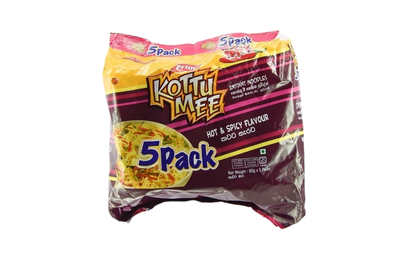 PRIMA KOTTU MEE HOT & SPICY 5 IN 1 PACK 400G