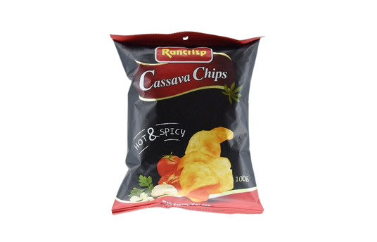 RANCRISP CASSAVA CHIPS HOT & SPICY 100G