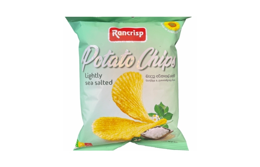 RANCRISP POTATO CHIPS LIGHTLY SEA SALTED 60G