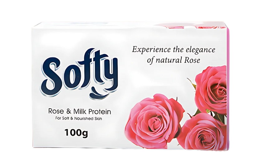 REEBONN SOFTY ROSE AND MILK PROTIEN BEAUTY SOAP 100G