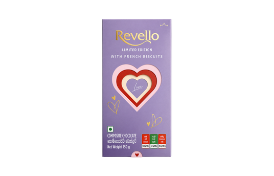 REVELLO VALENTINE LIMITED EDITION  WITH FRENCH BISCUITS 150G