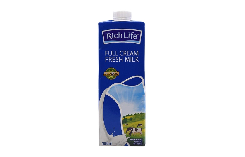 RICH LIFE FULL CREAM FRESH MILK 1L