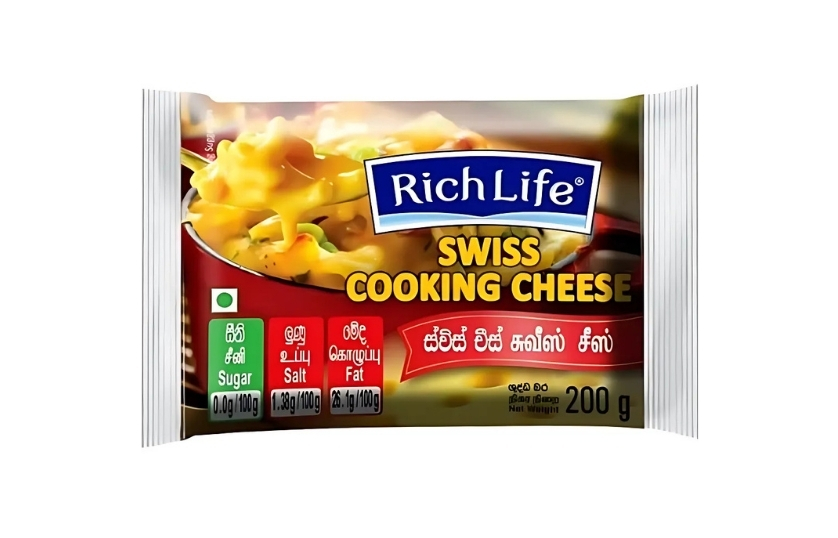 RICH LIFE SWISS COOCKING CHEESE 200G