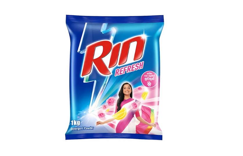 RIN REFRESH LEMON & ROSE DETERGENT POWDER 1KG 