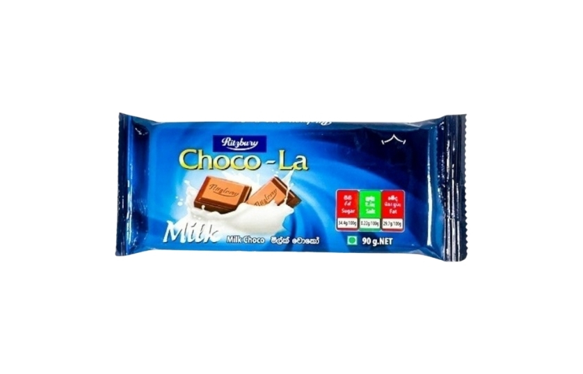 RITZBURY CHOCO-LA MILK CHOCO 90G