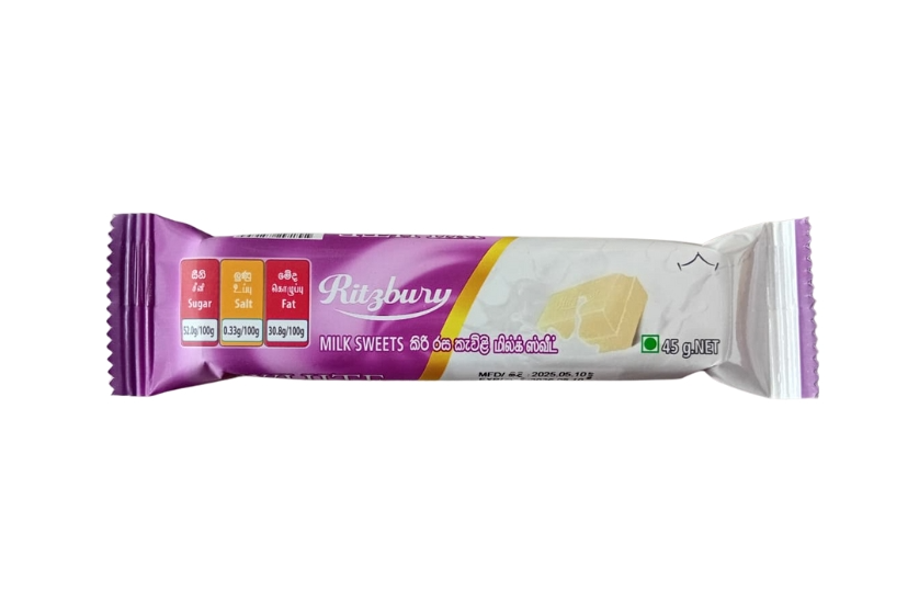 RITZBURY  MILK SWEET 45G