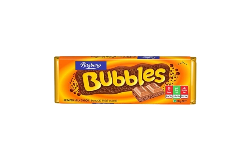 RITZBURY BUBBLES CHOCOLATE 100G