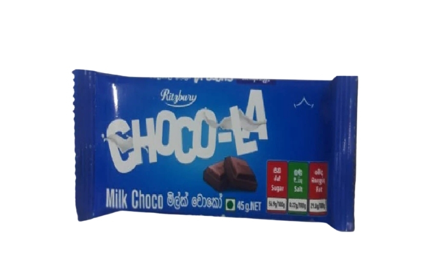 RITZBURY CHOCO-LA MILK CHOCO 45G