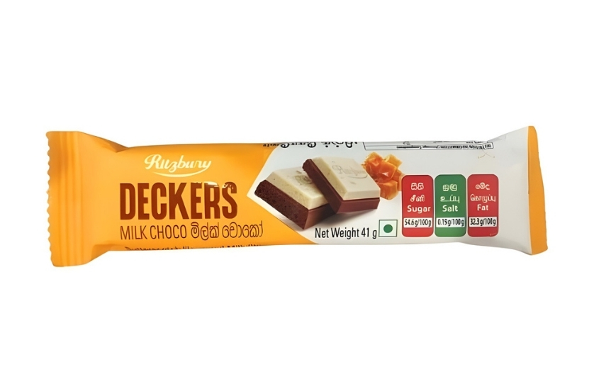 RITZBURY DECKERS MILK CHOCO CHOCOLATE 41G